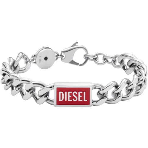 Мужской браслет Diesel серебристый (DX1371040)