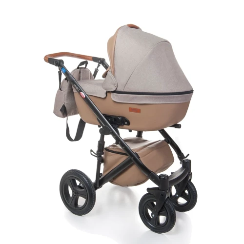 Универсальная коляска 2-в-1 Broco Capri textile cappuccino: Количество блоков 1