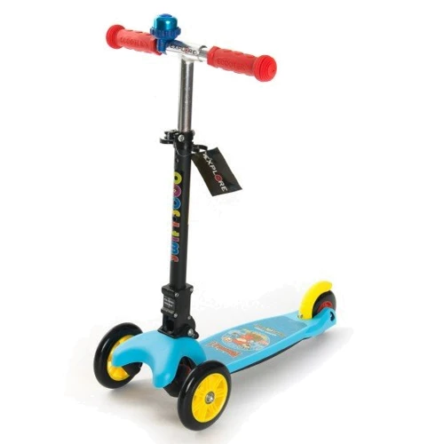Самокат детский 3-х колесный Explore SWIFT SCOO junior+ wheels flach голубой