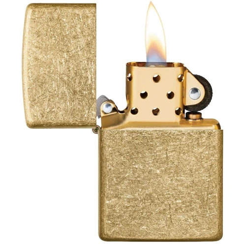 Зажигалка ZIPPO Regular Tumbled Brass (49477) фото 2