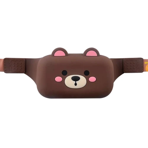 Сумка PRC на пояс Cartoon Face 27x8x5 brown