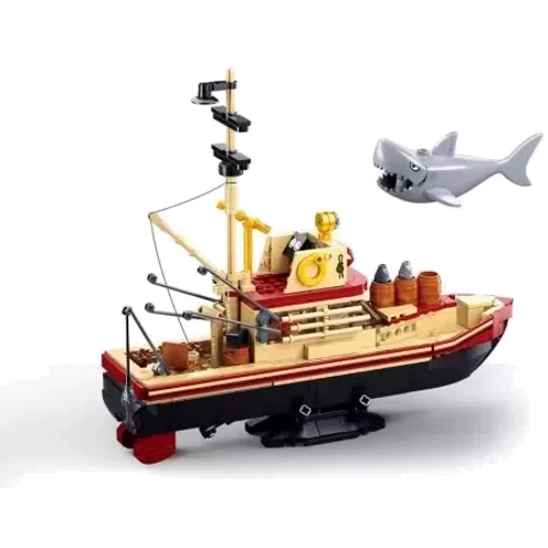 Конструктор Sluban Model Bricks Рибальський човен (M38-B1118): Кількість деталей, шт. 592