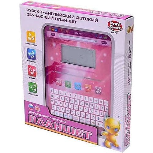 Планшет навчальний Play Smart 7321, російсько-англійський, літери, цифри, музика