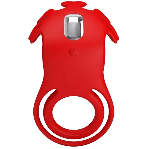 Ерекційне віброкільце LYBAILE Pretty Love - Vibration Penis Ring Ruben Red (BI-210311)
