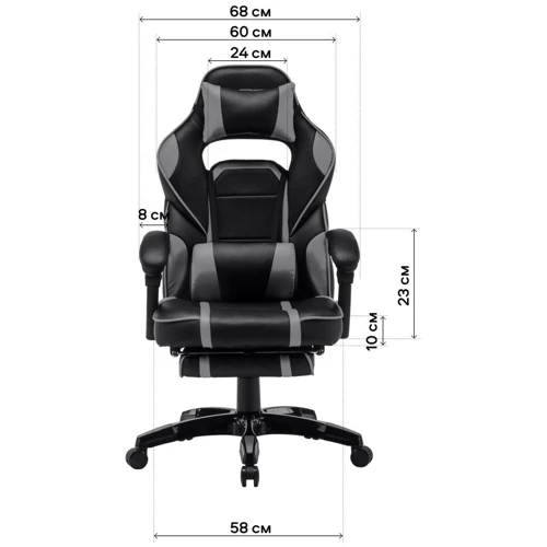 Кресло GT Racer X-2749-1 Black/Green фото 7