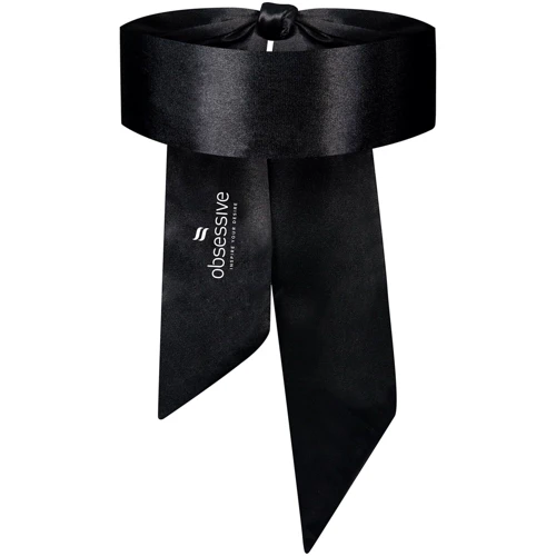 Атласная маска-повязка Obsessive Blindfold black One size, черная