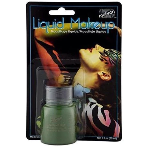 Mehron Liquid Makeup, Green Жидкий грим (Зеленый) 30 ml фото 1