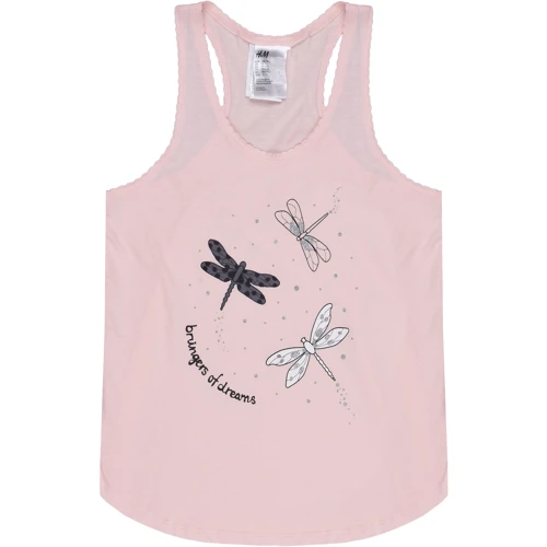 Майка H&M 2765405 146-152 см розовая