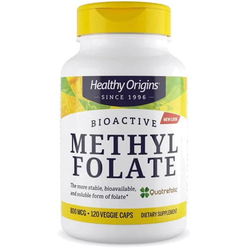 Healthy Origins Methyl Folate 800 mcg 120 Veggie Caps Метилфолат