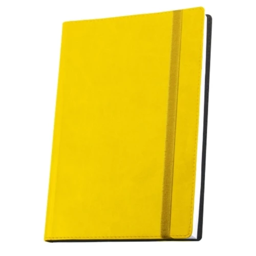Деловая записная книжка Vivella А5, на резинке, желтая (O27105-05)