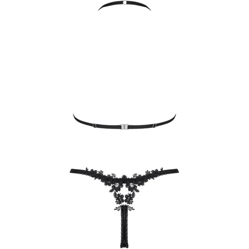 Комплект белья Obsessive Celia Noir set black XL/2XL