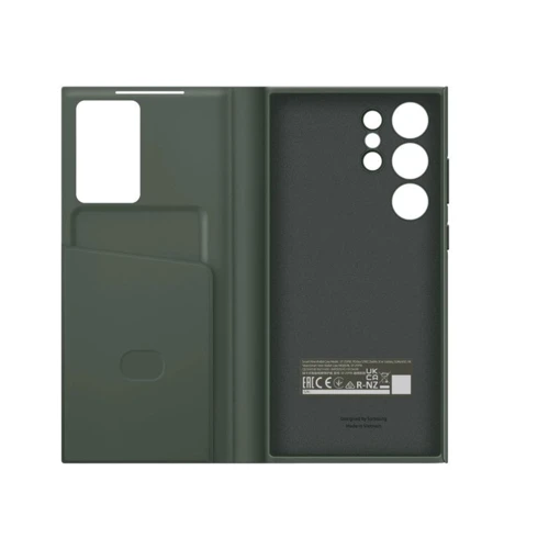 Аксессуар для смартфона Samsung Smart Clear View Cover Khaki for Samsung S918 Galaxy S23 Ultra (EF-ZS918CGEGRU): Цвет зеленый