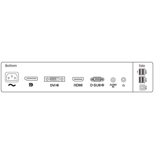 Монитор Philips 241B7QGJEB/00: Угол обзора, гор / верт 178/178