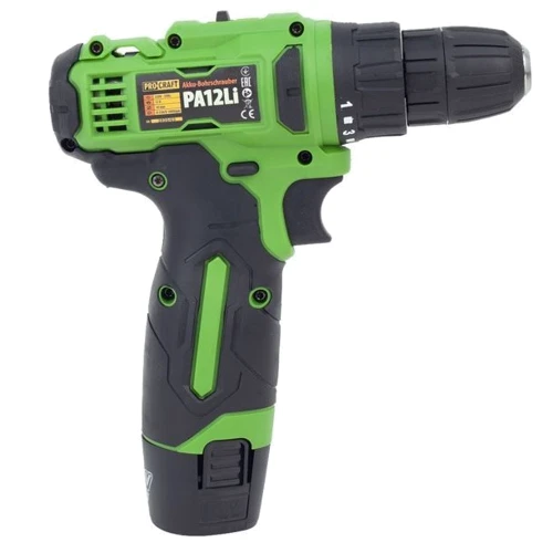 Шуруповерт Procraft PA12Li COMPACT: Питание от аккумулятора