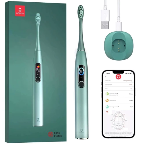 Зубная щетка Oclean X Pro (fioletowy + zielony): Назначение универсальная