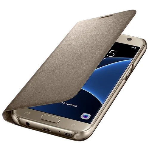 

Samsung Wallet Flip Cover Gold (EF-WG930PFEGRU) for Samsung G930 Galaxy S7