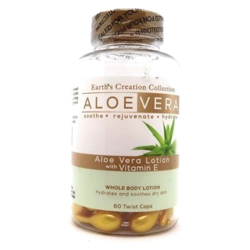 Earth‘s Creation AloeVera & Vitamin E Лосьон Алоэ Вера и витамин Е 60 капсул