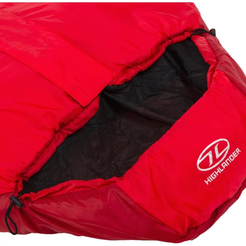 Спальний мішок Highlander Trekker 250 Mummy / + 5 ° C Red: Вага з упаковкою 1.34 кг