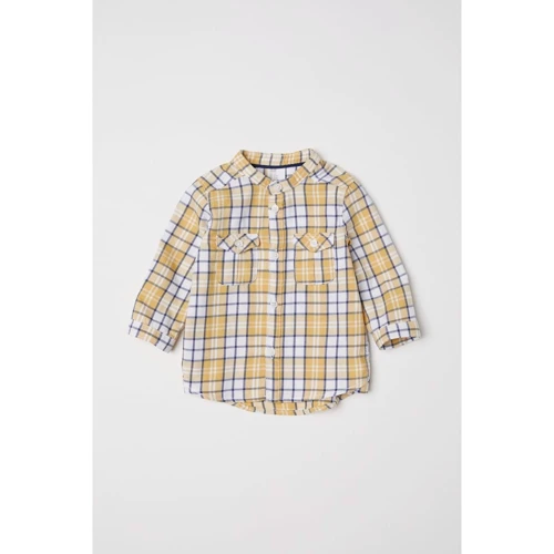 Рубашка H&M 6434638 74 см горчичная
