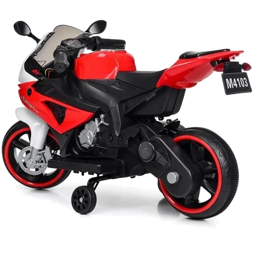 Детский электромотоцикл 2 колесный 50W Bambi Racer BMW красно-белый (M 4103-1-3): Максимальная скорость, км/ч 5