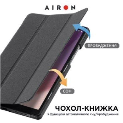 Аксессуар для планшетных ПК AirOn Premium Smart Case Black for Lenovo Tab M9 TB-310 9 (4822352781091): Цвет черный