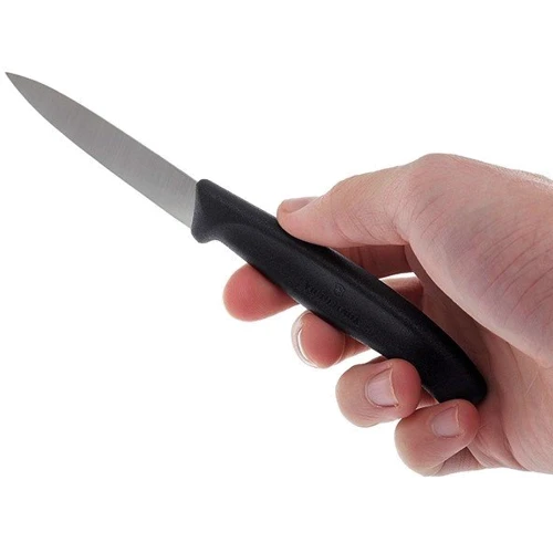 Набор ножей для овощей Victorinox SwissClassic Paring 8см черный 2 шт (6.7603.B): Лезвие нержавеющая сталь