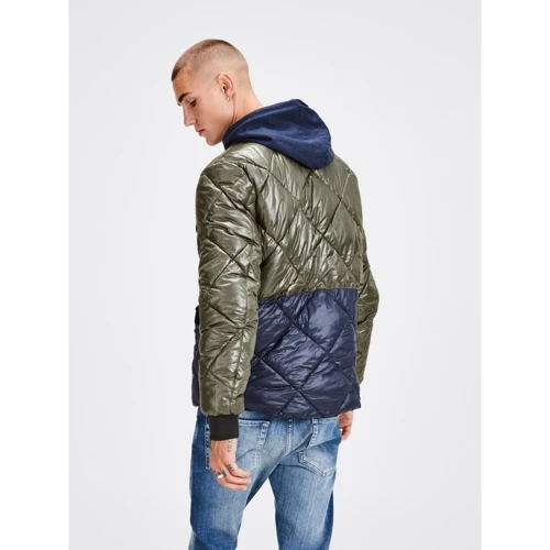 Бомбер Jack & Jones 14661235 52 зеленый демисезон: Длина рукава Длинный