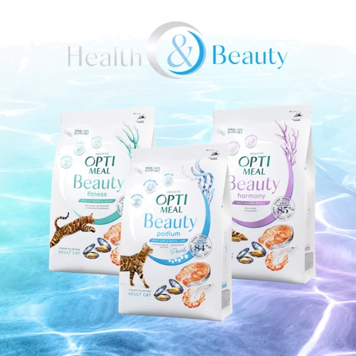 Сухой беззерновой корм Optimeal Beauty Harmony Adult cats на основе морепродуктов 1.5 кг (4820215366908): Порода Все породы