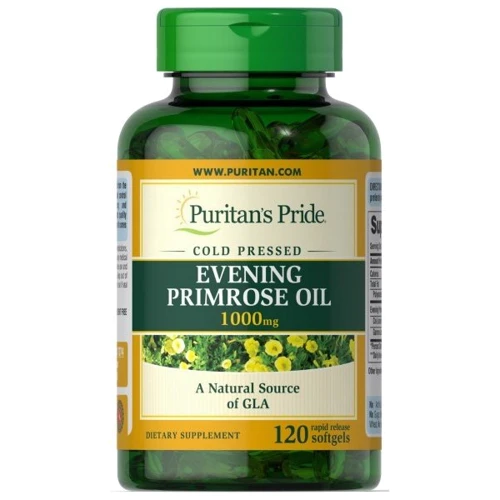 Puritans Pride Cod Liver Oil 1000 Mg Масло вечерней примулы 120 гелевых капсул