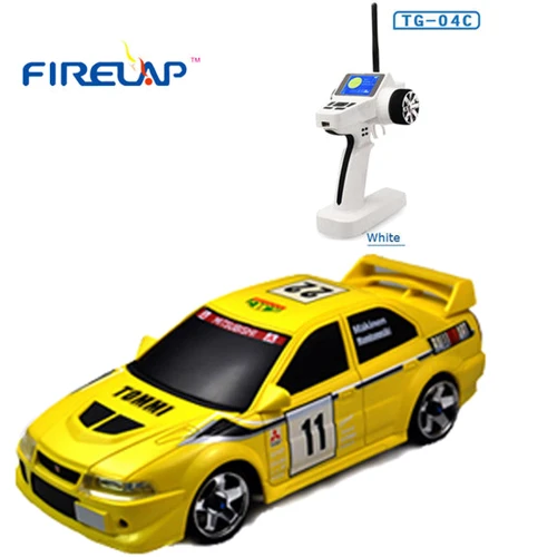 Автомодель р/у 1:28 Firelap IW04M Mitsubishi EVO 4WD (желтый)