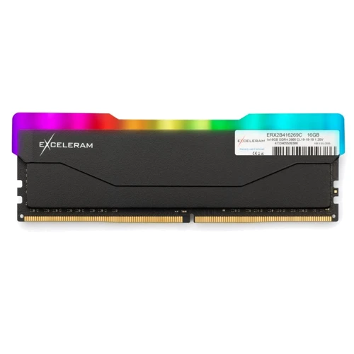 Exceleram 16 GB DDR4 2666 MHz RGB X2 Series Black (ERX2B416269C)