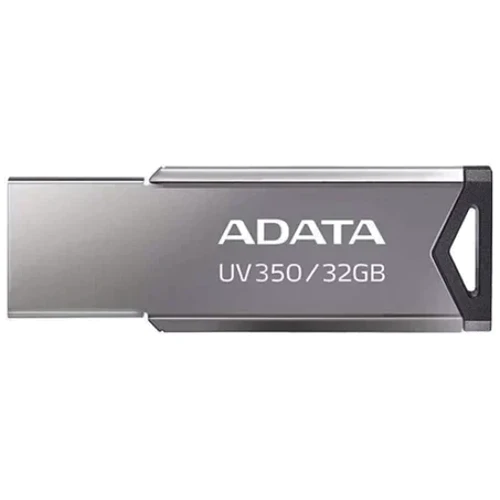 USB-флешка ADATA 32GB UV350 USB 3.2 Metallic (AUV350-32G-RBK): Стандарт USB USB 3.2