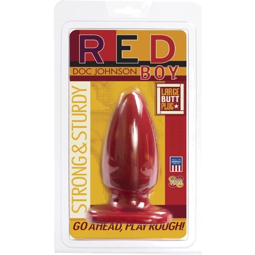 Анальная пробка Doc Johnson Red Boy - Large 5 Inch