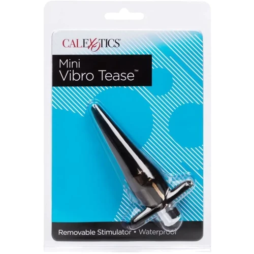 Анальная вибропробка California Exotic Novelties Mini Vibro Tease (серая)