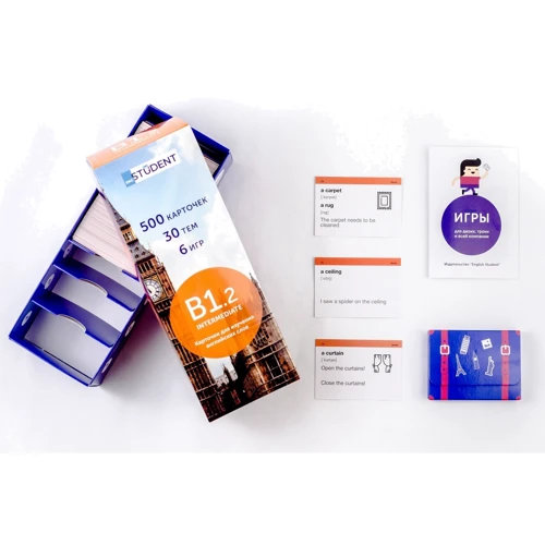 Карточки English Student Intermediate B1.2 на русском: ISBN 978-617-7702-05-3