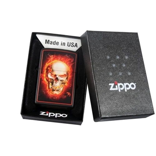 Зажигалка Zippo 218 BURNING SKULL (28307) фото 7