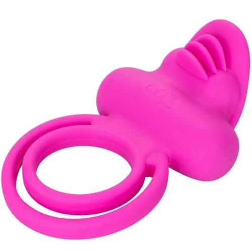 Эрекционное кольцо со стимулятором клитора CalExotics Dual Clit Flicker Enhancer