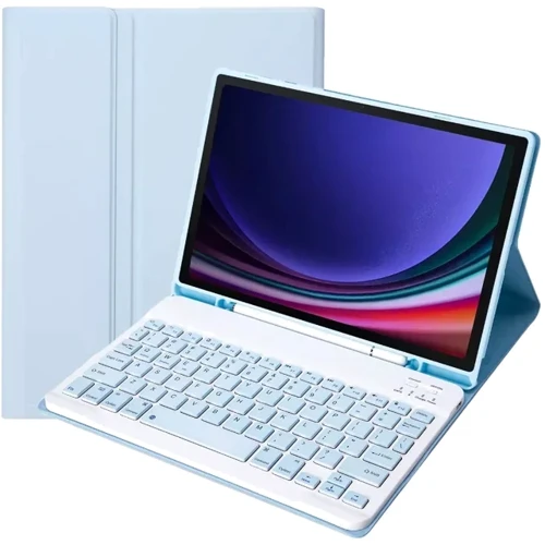 Аксессуар для планшетных ПК BeCover Case Smart Keyboard Light Blue for Samsung X115 Galaxy Tab A9 (712358): Цвет голубой