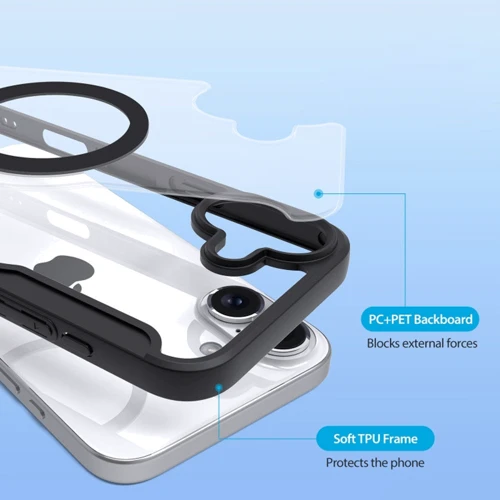 Чехол для iPhone Dux Ducis Skin X Pro with MagSafe Black for iPhone 16: Тип чехла чехол-книжка