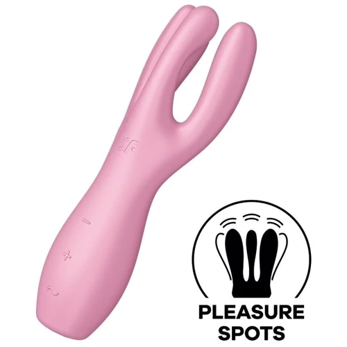 Клиторальный вибратор Satisfyer Threesome 3 Pink с тремя пальчиками