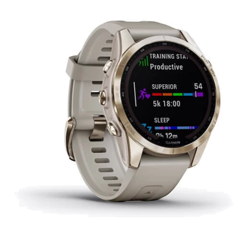 Смарт-годинник Garmin Fenix 7S Sapphire Solar Cream Gold Titanium with Light Sand Band (010-02539-21): Виробник Garmin