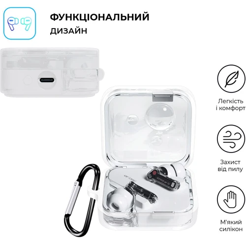 Чехол ArmorStandart Silicone Case Transparent (ARM75401) for Nothing Ear (2): Тип Чехол
