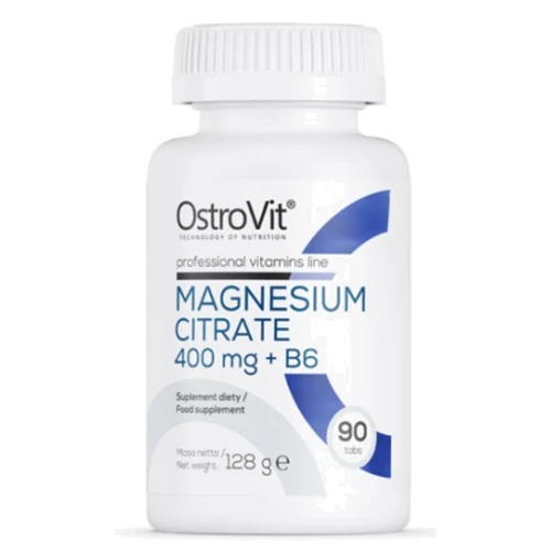 Ostrovit Magnesium Citrate 400mg + B6 90 tab / 30 servings
