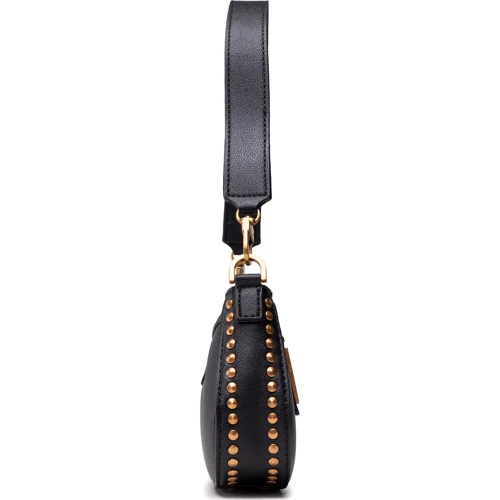 Женская сумка через плечо Guess Bling Top Zip Shoulder Bag черная (HWVB7984180-BLA): Застежка Механическая
