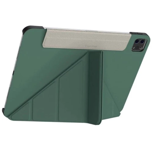 Аксессуар для iPad SwitchEasy Origami Pine Green (SPD219093PG22) for iPad Air (2020-2025) / iPad Pro 11 (2018-2022): Особенности Приятен на ощупь, Складывается в подставку, Надежная защита от царапин и загрязнений, закрывается на магнитный клапан, режим автопробуждения/сна