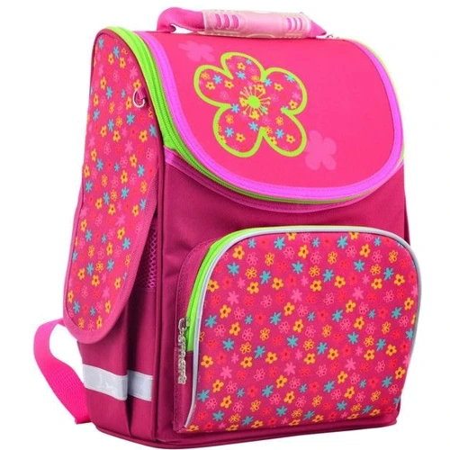Рюкзак школьный Smart каркасный Smart PG-11 Green flowers