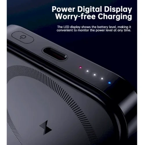 Внешний аккумулятор Choetech Power Bank 5000mAh Magnetic Wireless 20W Black (B742-CCBK)