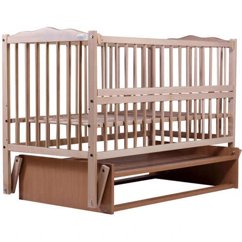 Ліжко Babyroom Веселка маятник, відкидний бік DVMO-2 бук світлий (натуральний) (622002)