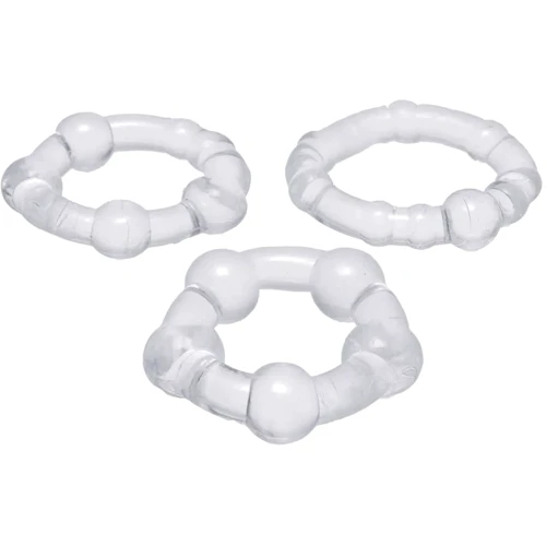 Набір ерекційних кілець Trinity Vibes Clear Performance Erection Rings, 3 шт: Виробник Trinity Vibes