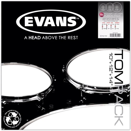 Набор пластиков EVANS ETPPC1CLR-F POWER CENTER CLEAR FUSION: Тип Рабочий